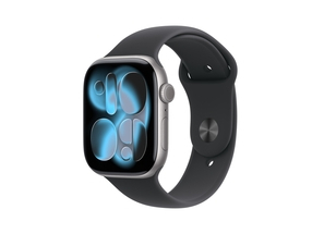 Apple Watch Series 11 GPS 42mm Space Grey Aluminium Case with Black Sport Band - S/M