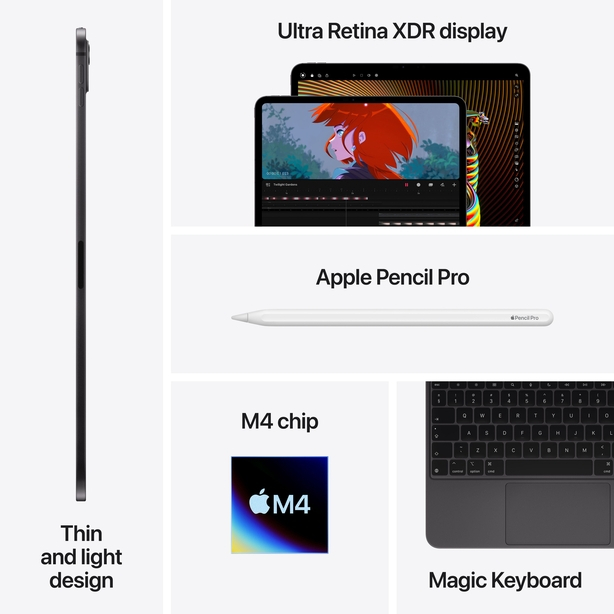 13-inch iPad Pro Wi_Fi 2TB with nano-texture glass-Silver image 6