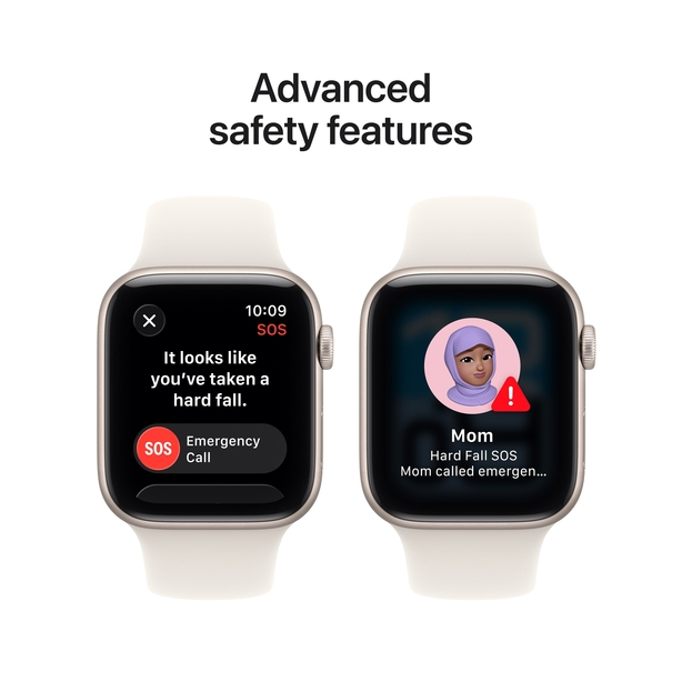 Apple Watch SE 3 GPS + Cellular 40mm Starlight Aluminium Case with Starlight Sport Band - M/L image 7