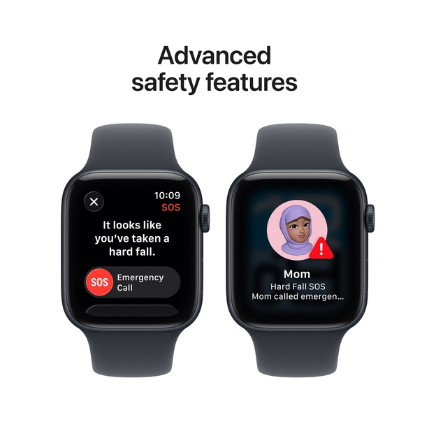 Apple Watch SE 3 GPS + Cellular 44mm Midnight Aluminium Case with Midnight Sport Band - M/L image 7